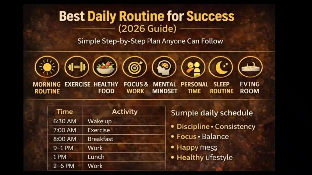 Best Daily Routine for Success (2026 Guide): Simple Step-by-Step Plan ...