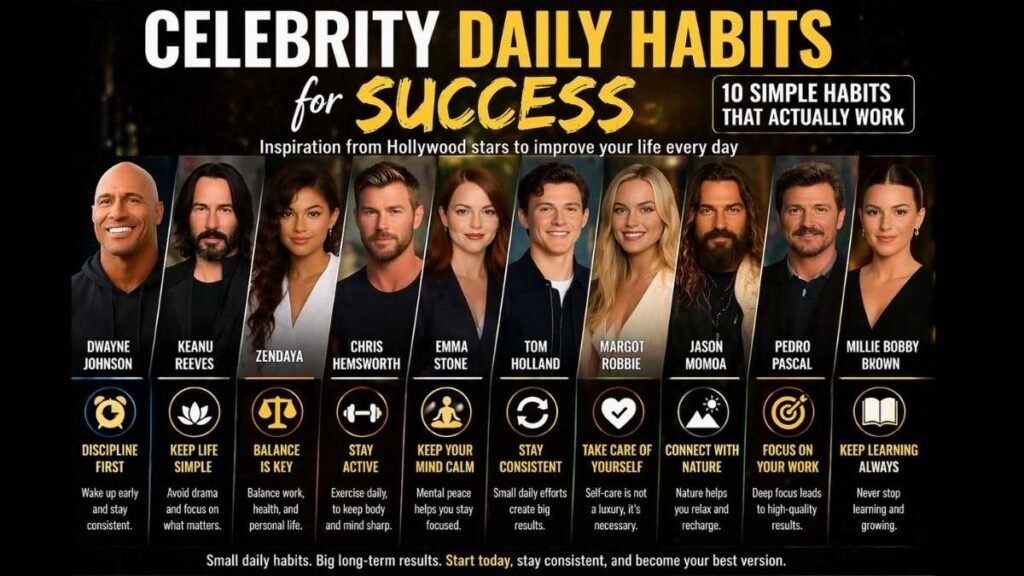 Celebrity Daily Habits for Success