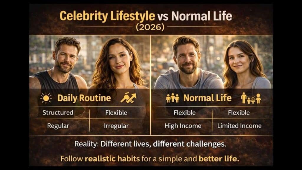 Celebrity Lifestyle vs Normal Life