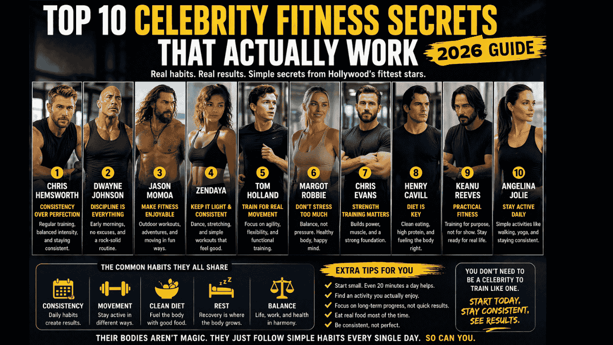 Top 10 Celebrity Fitness Secrets