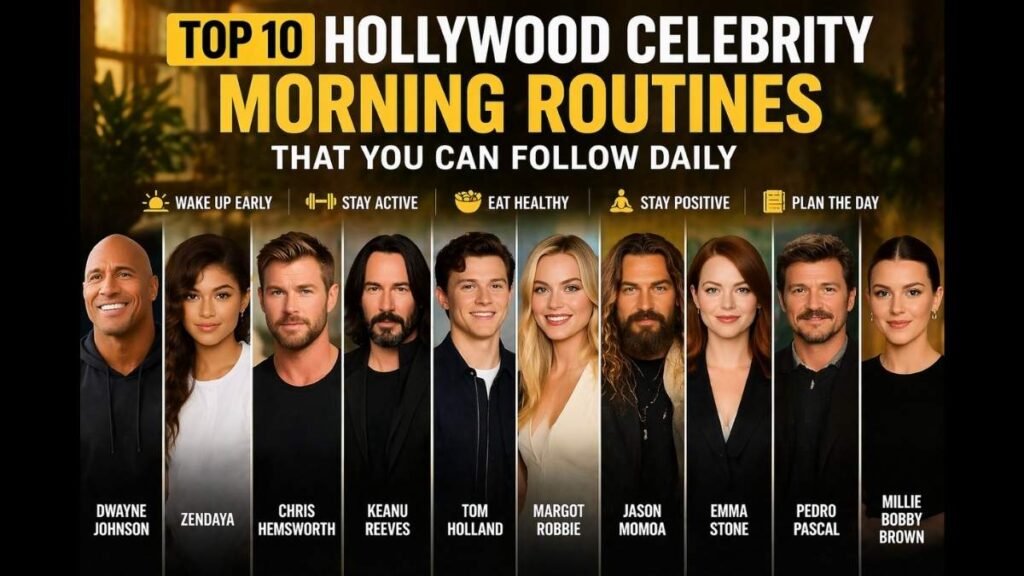 celebrity morning routines
